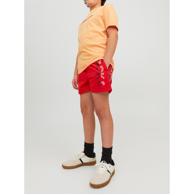 JACK & JONES JR Fiji Badeshorts - Chinese Red