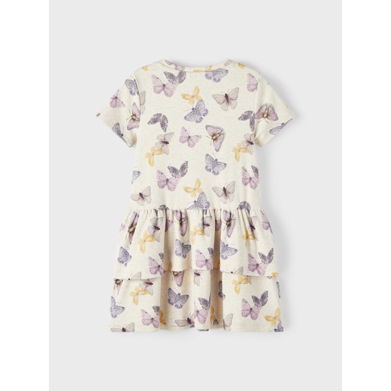 NAME IT Jasmina Kortærmet Kjole - Peyote Melange