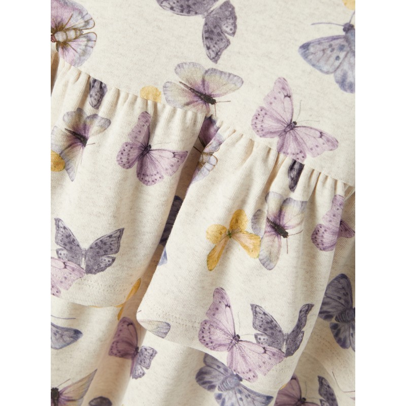 NAME IT Jasmina Kortærmet Kjole - Peyote Melange