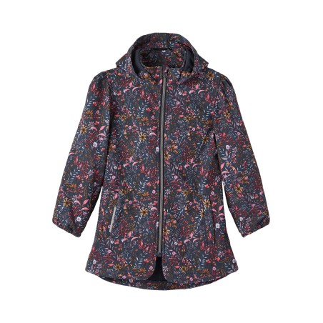 NAME IT Nkfalfa08 Jakke Lang Flower Branches Fo - Dark Sapphire