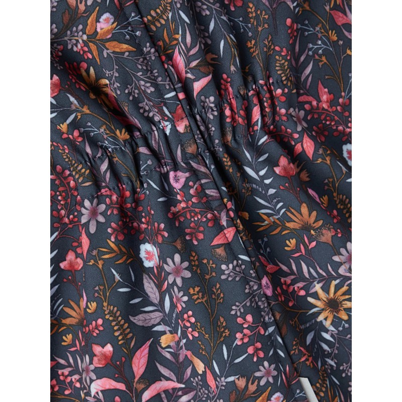 NAME IT Nkfalfa08 Jakke Lang Flower Branches Fo - Dark Sapphire