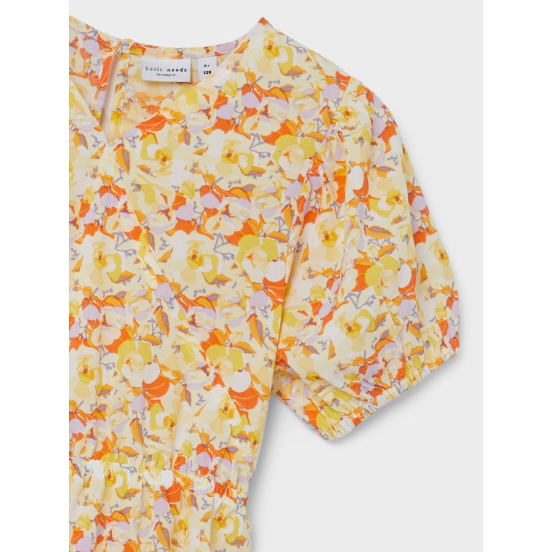 NAME IT Nkfvinaya Kortærmet Kjole - Créme De Pêche