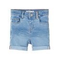 NAME IT Silas Slim Denim L Korts 8409-To H - Light Blue Denim