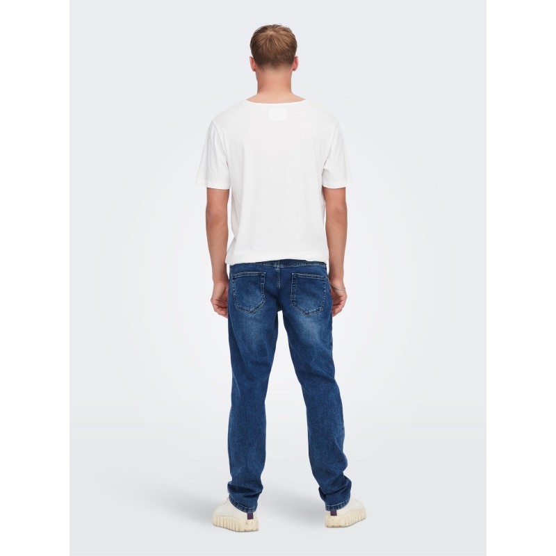 Only & Sons Weft Regular Fit Jeans - Blue Denim