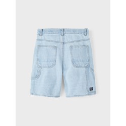 NAME IT Nkmben Straight Denim L Korts 3290-Ti H - Light Blue Denim