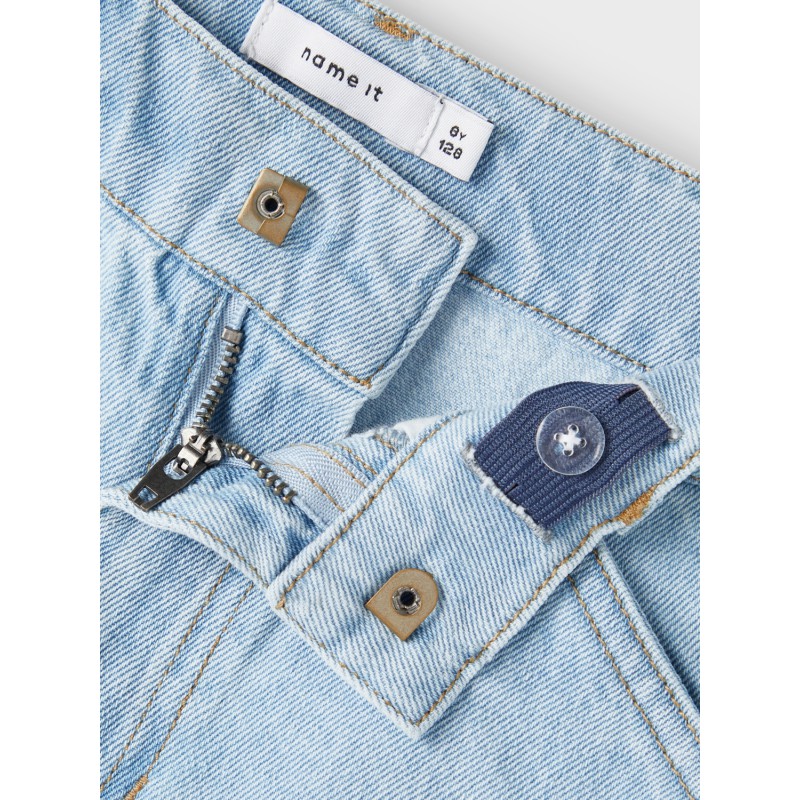NAME IT Nkmben Straight Denim L Korts 3290-Ti H - Light Blue Denim