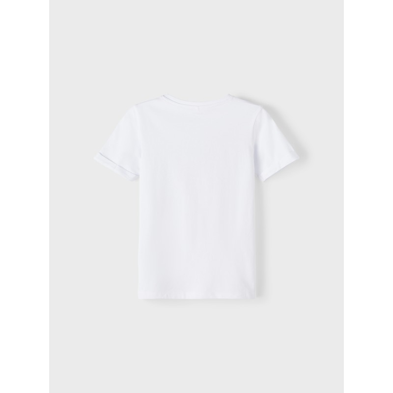 NAME IT Nkmarenty Pokemon Kortærmet Top Sky - Bright Hvid