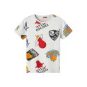 NAME IT Nkmango Nba Kortærmet Top Ous - Light Grey Melange