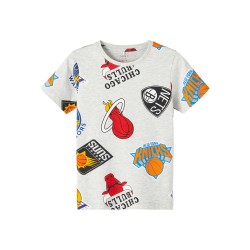 NAME IT Nkmango Nba Kortærmet Top Ous - Light Grey Melange