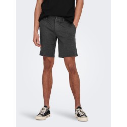 ONLY & SONS Mark Chino Shorts - Dark Grey Melange