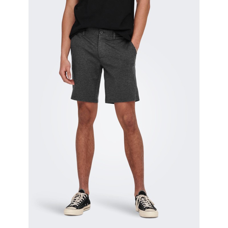 ONLY & SONS Mark Chino Shorts - Dark Grey Melange