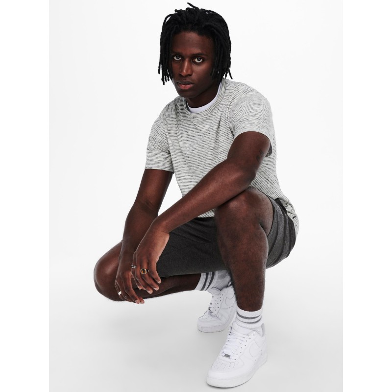 ONLY & SONS Mark Chino Shorts - Dark Grey Melange