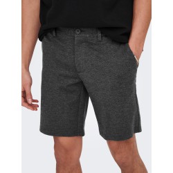 ONLY & SONS Mark Chino Shorts - Dark Grey Melange