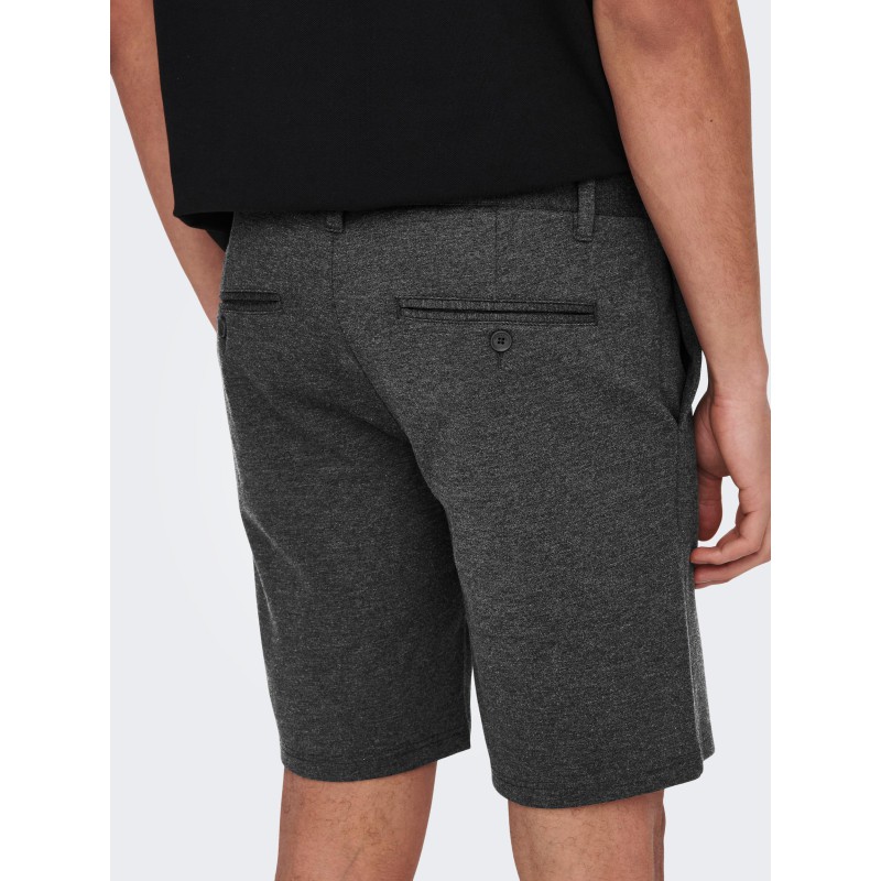 ONLY & SONS Mark Chino Shorts - Dark Grey Melange