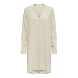 JDY Mimi Lang Hør Skjorte - Sandshell