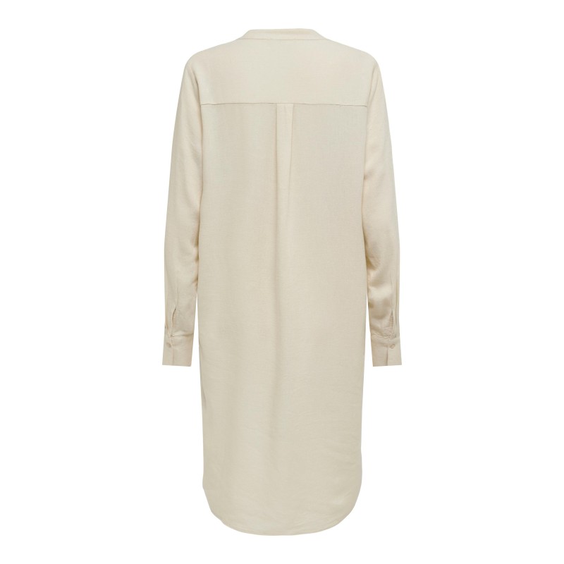 JDY Mimi Lang Hør Skjorte - Sandshell