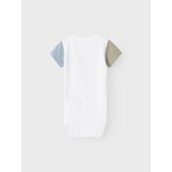 NAME IT Hon Kortærmet Body - Bright Hvid