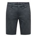 ONLY & SONS Onsmark 02092 Herringbone Korts Cs - Sort