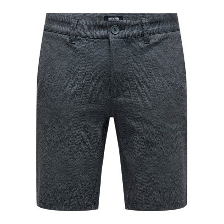 ONLY & SONS Onsmark 02092 Herringbone Korts Cs - Sort