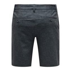 ONLY & SONS Onsmark 02092 Herringbone Korts Cs - Sort