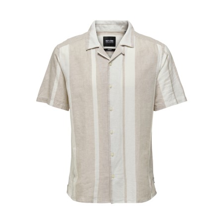 ONLY & SONS Caiden Hør Skjorte - Vintage Khaki