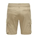 ONLY & SONS Cam Stage Cargo Shorts - Chinchilla