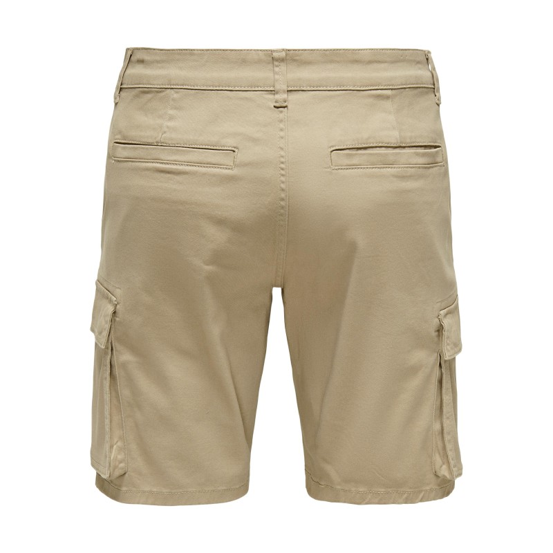 ONLY & SONS Cam Stage Cargo Shorts - Chinchilla