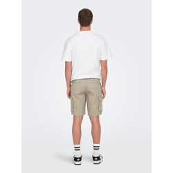 ONLY & SONS Cam Stage Cargo Shorts - Chinchilla