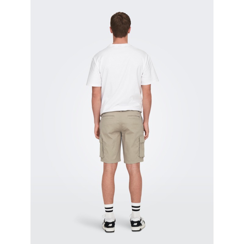 ONLY & SONS Cam Stage Cargo Shorts - Chinchilla