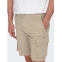 ONLY & SONS Cam Stage Cargo Shorts - Chinchilla