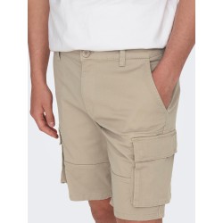 ONLY & SONS Cam Stage Cargo Shorts - Chinchilla