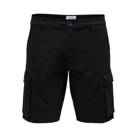 ONLY & SONS Cam Stage Cargo Shorts - Sort