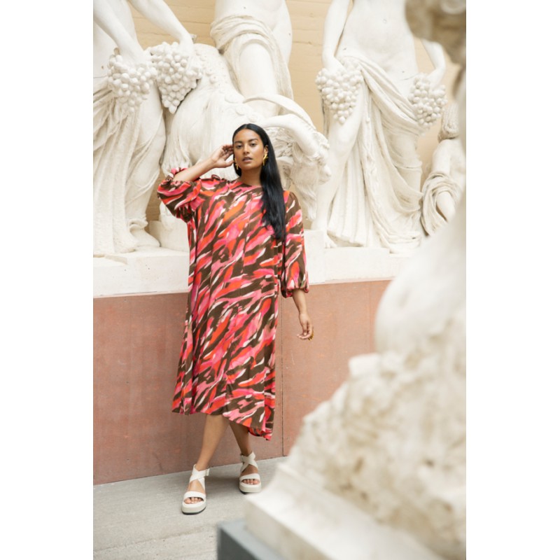 FRANSA Plus Kaiya Kjole - Camellia Rose