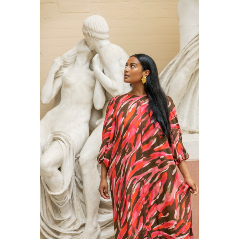 FRANSA Plus Kaiya Kjole - Camellia Rose