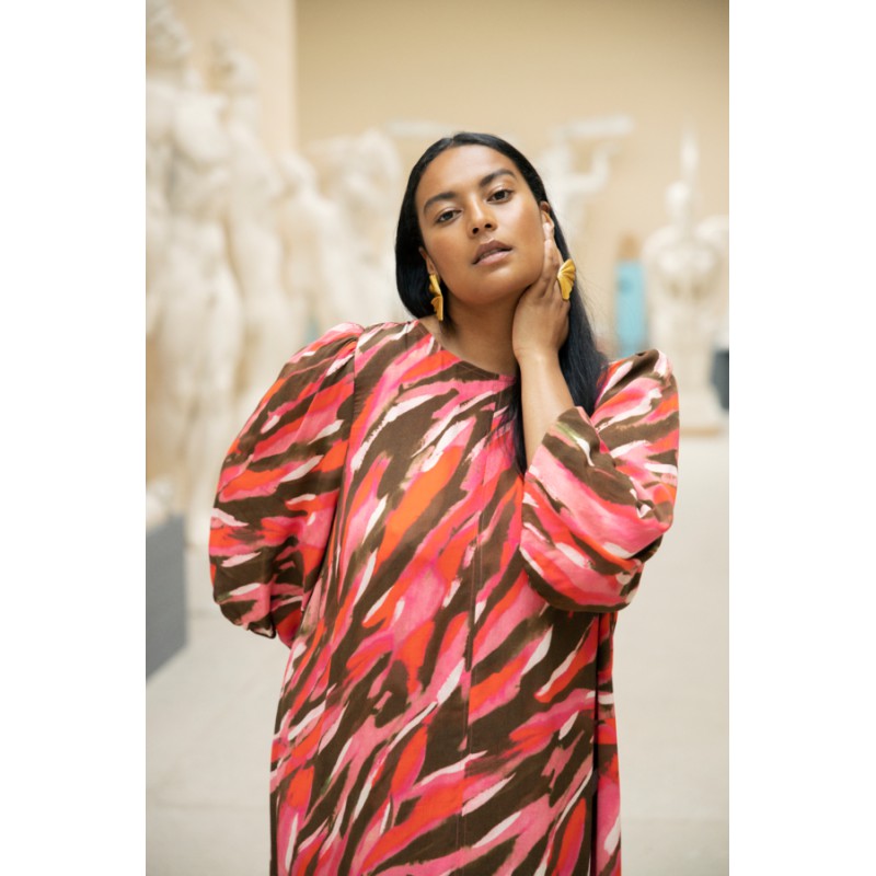 FRANSA Plus Kaiya Kjole - Camellia Rose