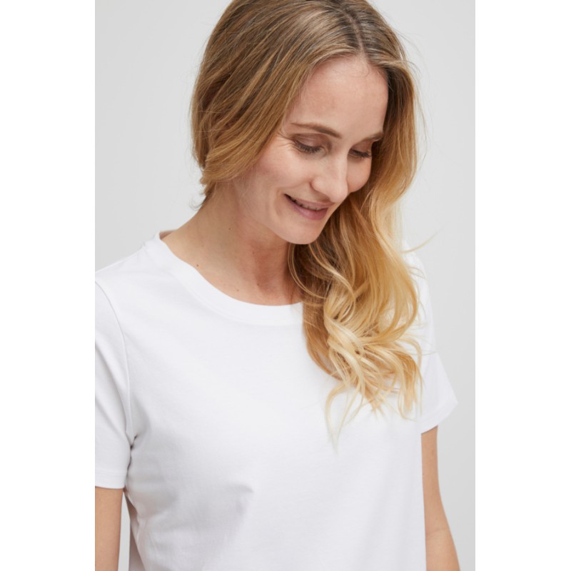 FRANSA Shoulder T-shirt - Hvid