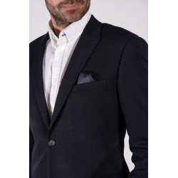 PRE-END Plus Size Damon Klassisk Blazer - Ultra Dark Navy