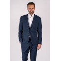 PRE END Plus Size Damon Klassisk Blazer - Dark Blue