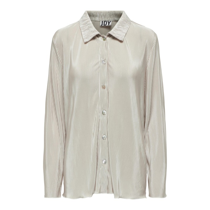 JDY Cita Langærmet Plissè Skjorte - Sandshell