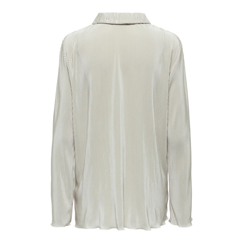 JDY Cita Langærmet Plissè Skjorte - Sandshell