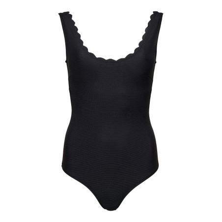 ONLY SHOES Onldelphine Scallop Swimsuit - Sort