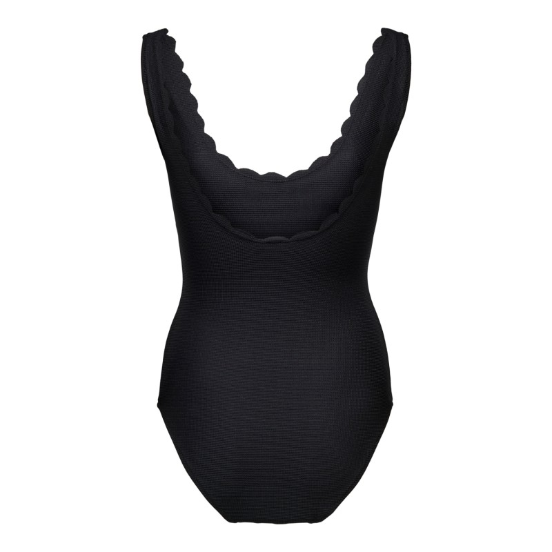 ONLY SHOES Onldelphine Scallop Swimsuit - Sort