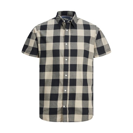 JACK & JONES Gingham Twill Skjorte - Crockery