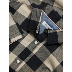 JACK & JONES Gingham Twill Skjorte - Crockery