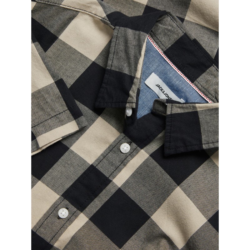 JACK & JONES Gingham Twill Skjorte - Crockery