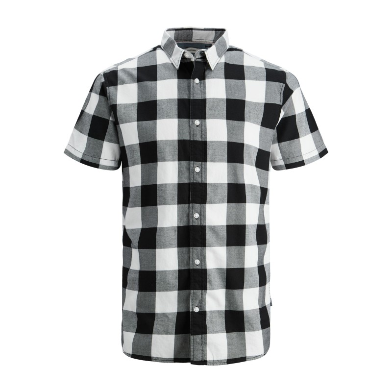 JACK & JONES Gingham Twill Skjorte - Whisper White