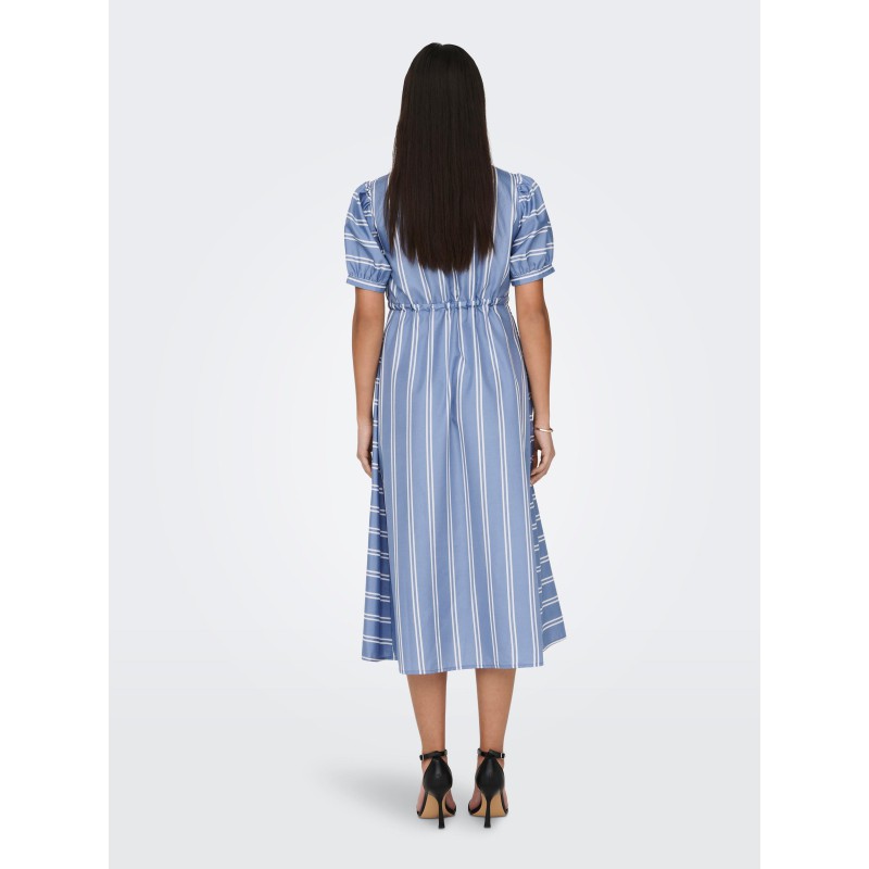 JDY Kate Kortærmet Midi Kjole - Della Robbia Blue