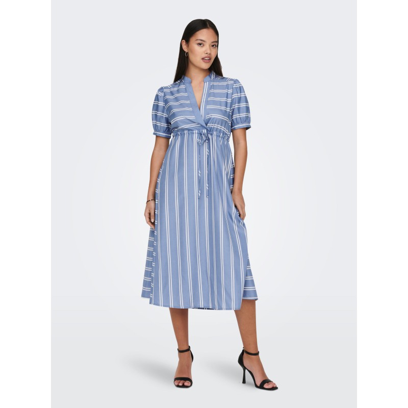 JDY Kate Kortærmet Midi Kjole - Della Robbia Blue