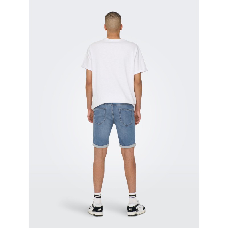 ONLY & SONS Ply Denim Shorts - Blue Denim