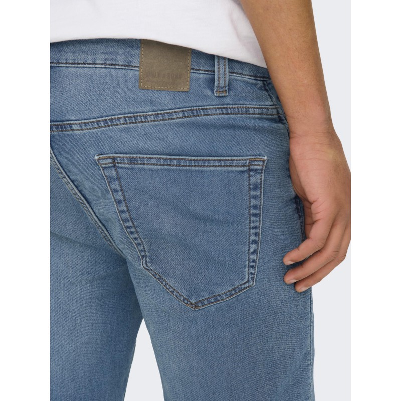 ONLY & SONS Ply Denim Shorts - Blue Denim